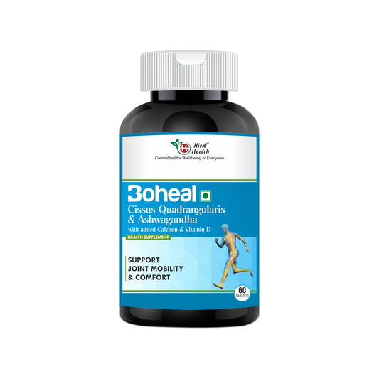 Boheal Tablets -Bone & Joint Supplement - Hadjod, Ashwagandha, Calcium & Vitamin D - 60 Tablets