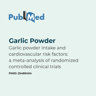 PubMed link to a study on garlic powder and cardiovascular risk factors