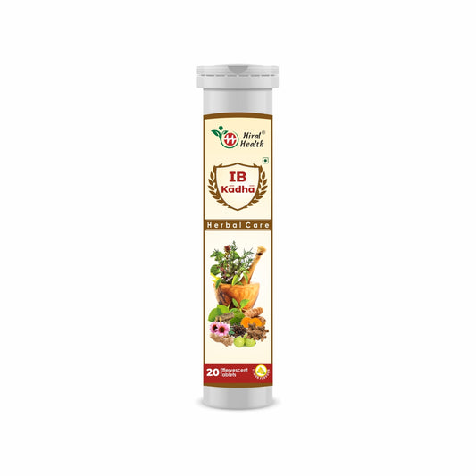 IB kadha tube of Herbal Care IB Kadha on a white backgrounda