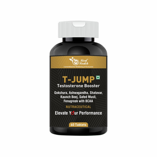 T-Jump Testosterone Booster bottle on a white background