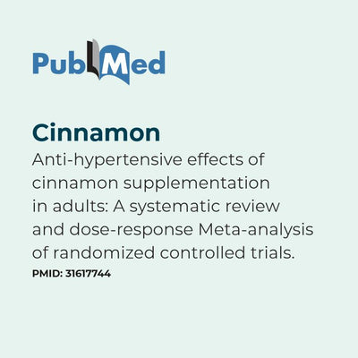 PubMed abstract about the anti-hypertensive effects of cinnamon supplementation on adults.