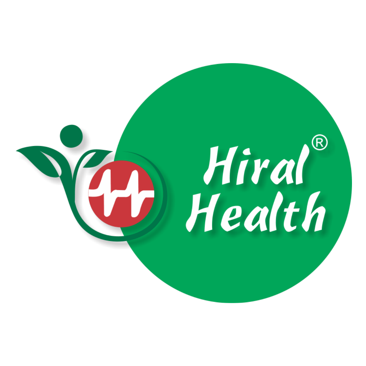 Hiral Health logo with green circle and brand name on a white background