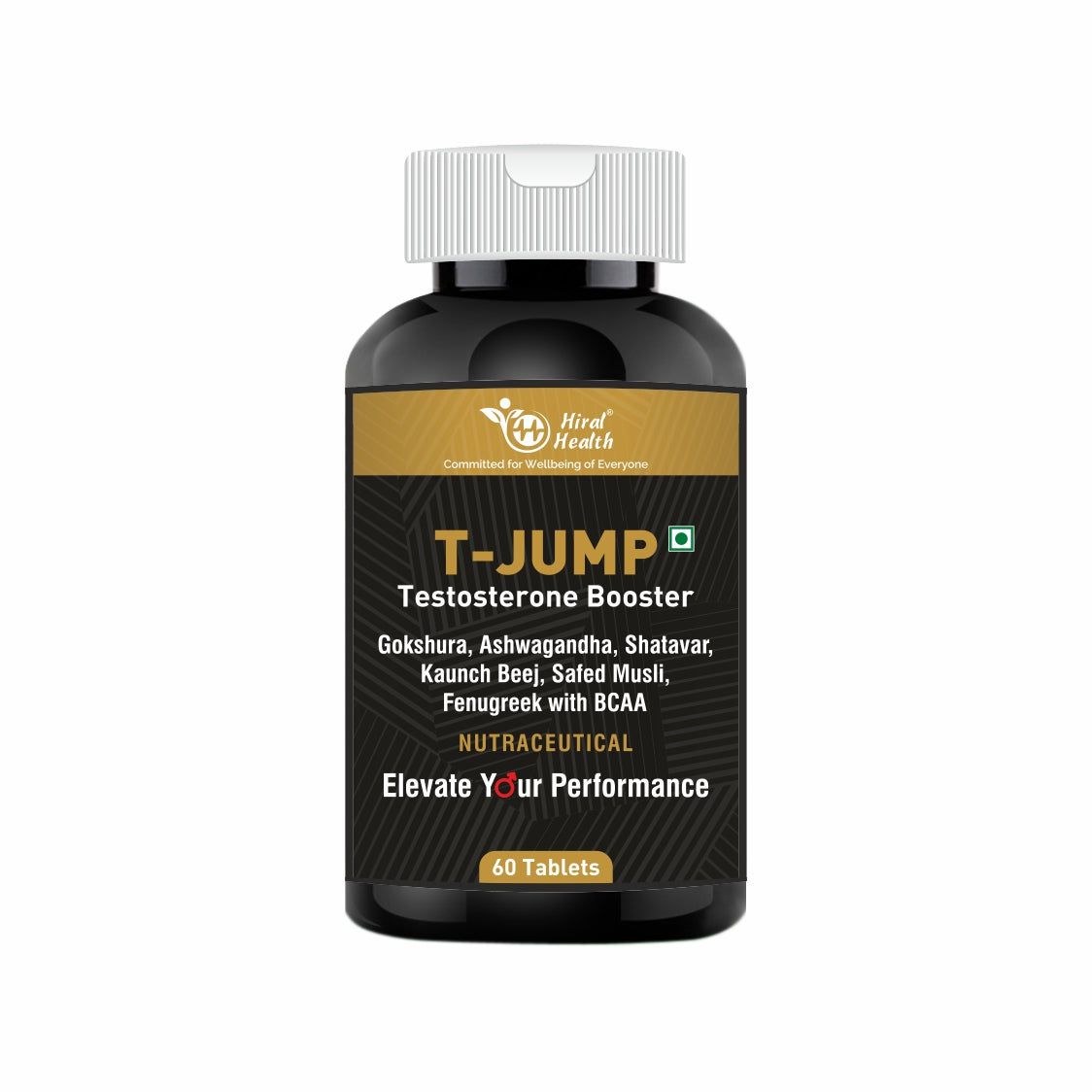 T-Jump Testosterone Booster bottle on a white background