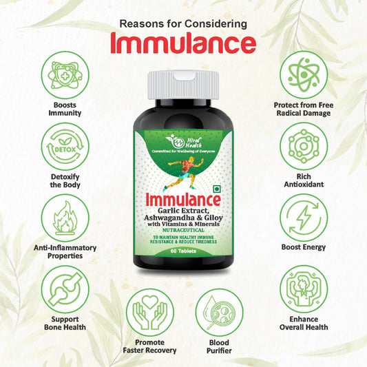 Immulance Tablets - Fight Germs & Infections, Boost Immunity - 60 Tablets