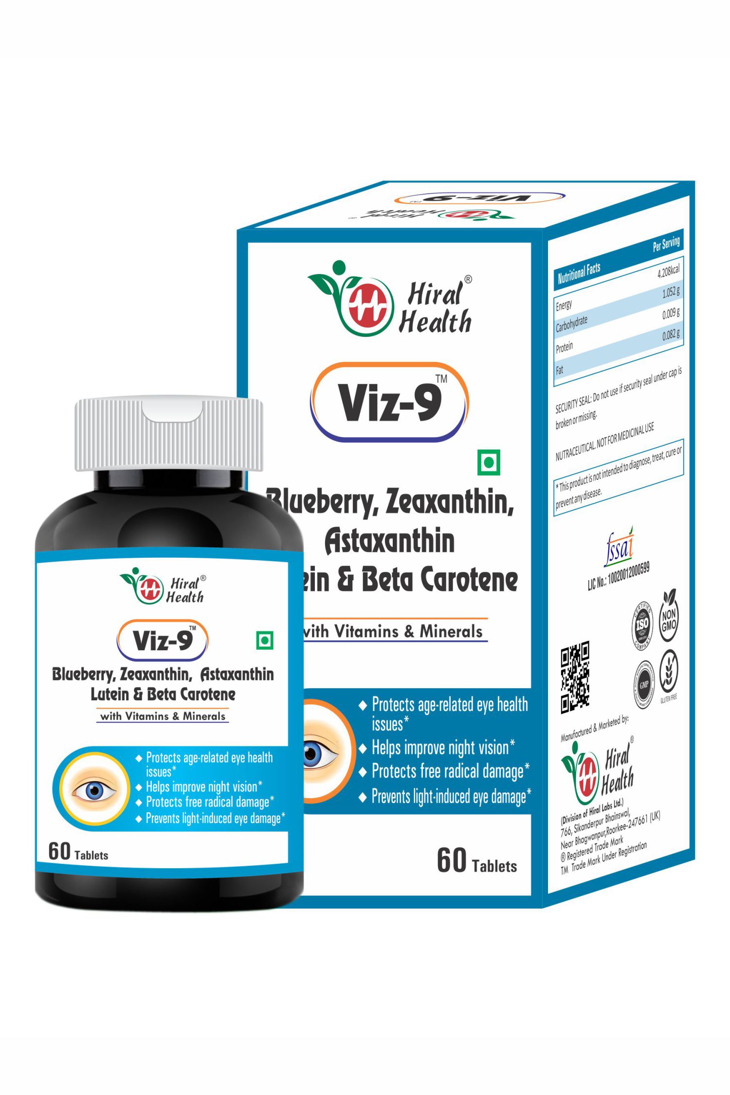 viz-9 tablets bottle with carton